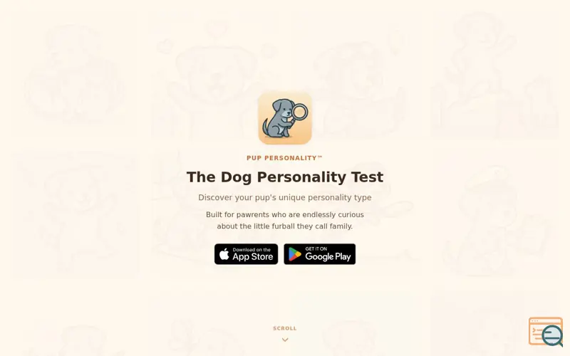 Screenshot of Pup Personality