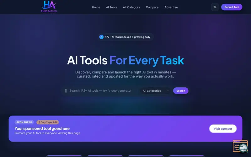Screenshot of HeloAITools