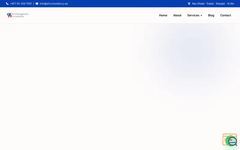 Screenshot of AH Management Consultancy