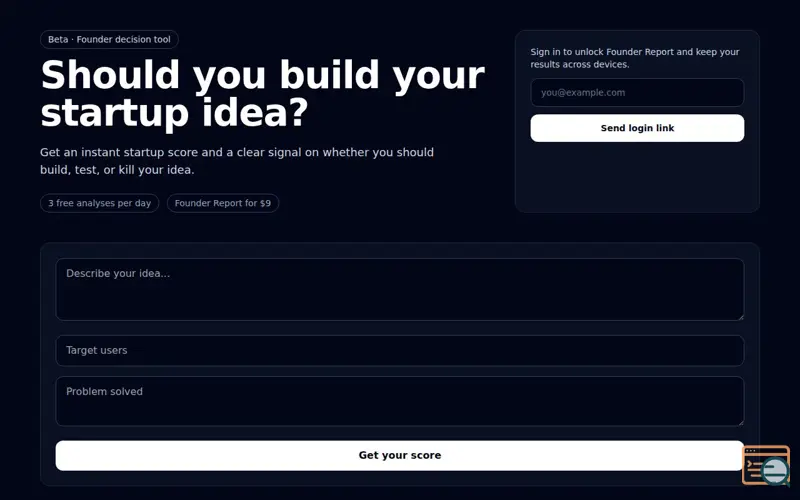 Screenshot of Kill My Idea
