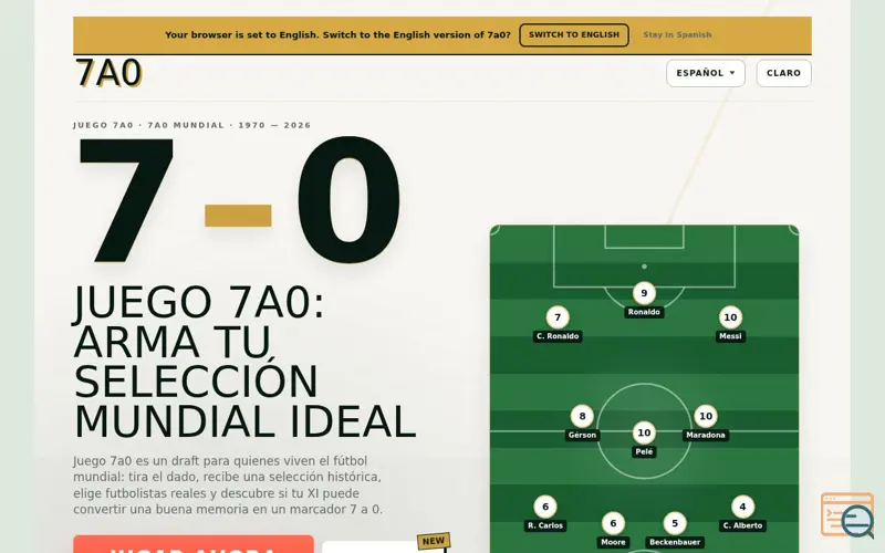 Screenshot of 7a0