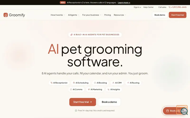 Screenshot of Groomify