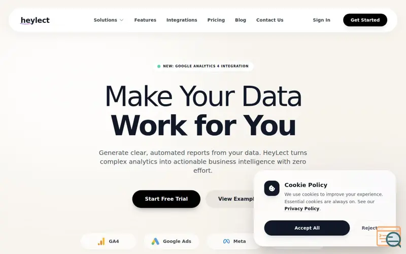 Screenshot of Heylect