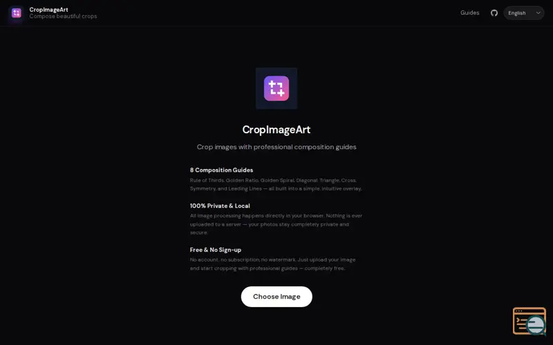 Screenshot of CropImageArt