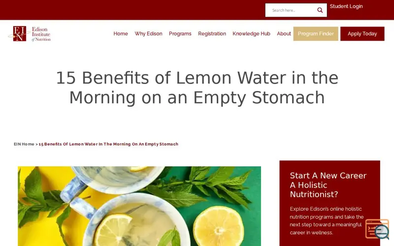 Screenshot of Empty Stomach Guide, a launch using GlobalSign