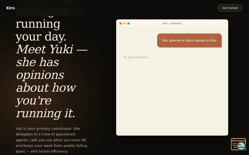 Screenshot of Kiro