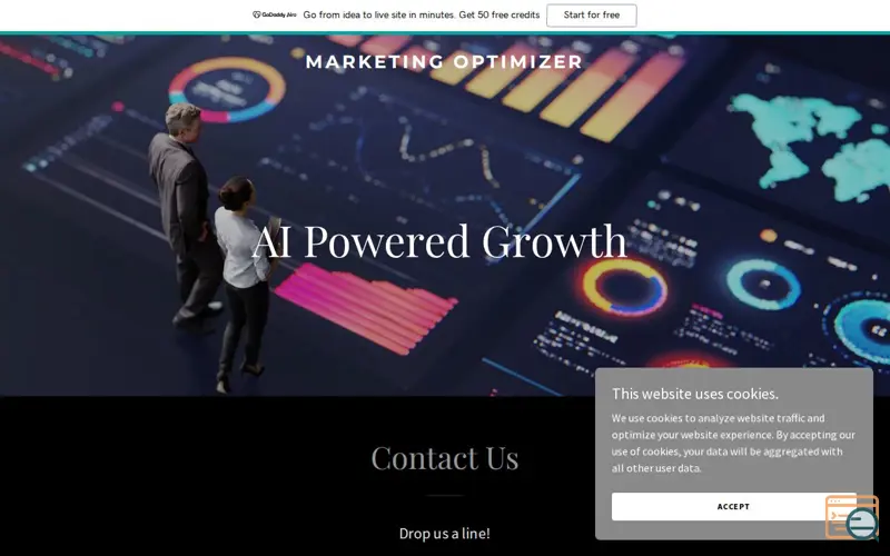 Screenshot of XAI, a launch using Website Tonight