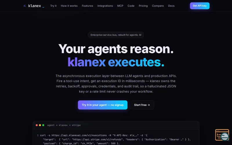 Screenshot of klanex