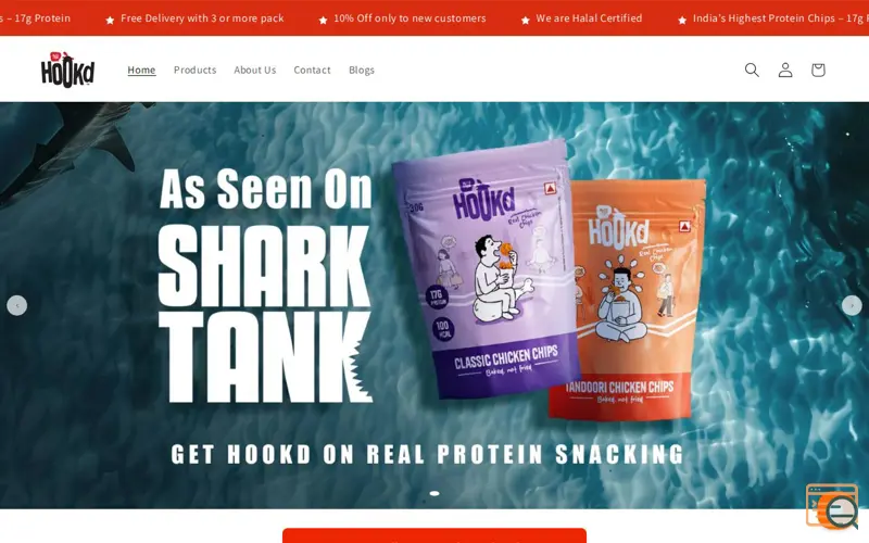 Screenshot of HOOKD Chicken Chips