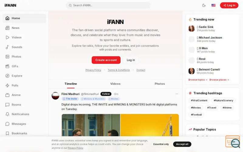 Screenshot of IFANN