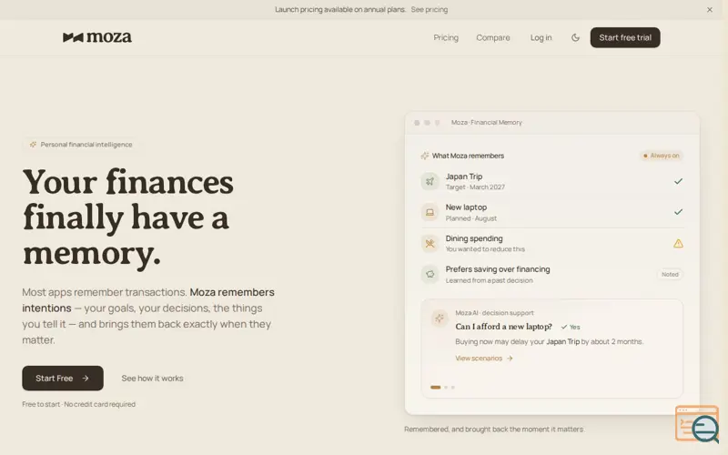 Screenshot of Moza