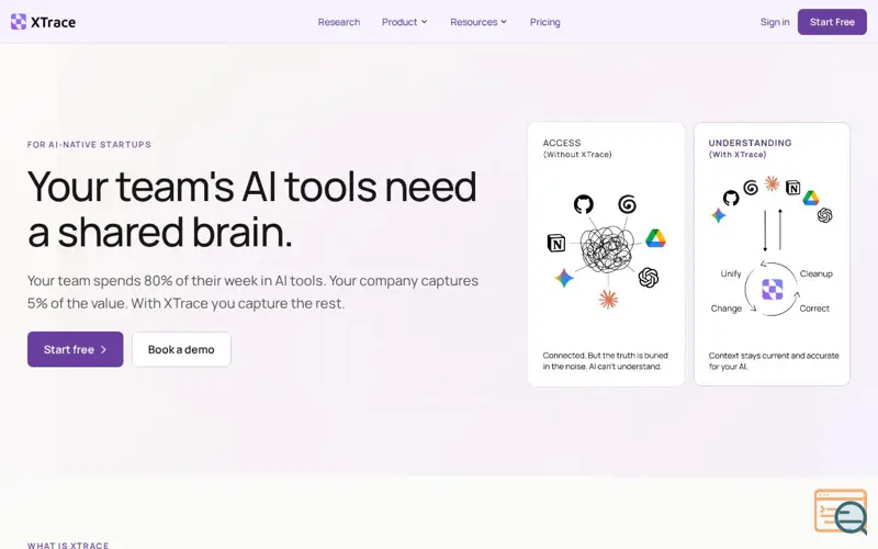 Screenshot of XTrace MemHub