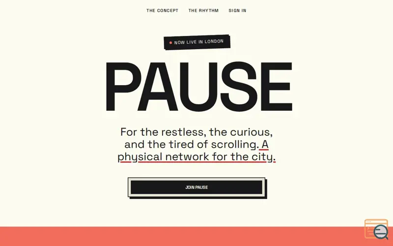 Screenshot of Pause