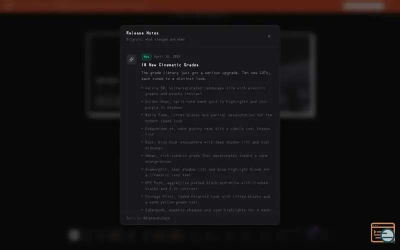Screenshot of Bitgrain