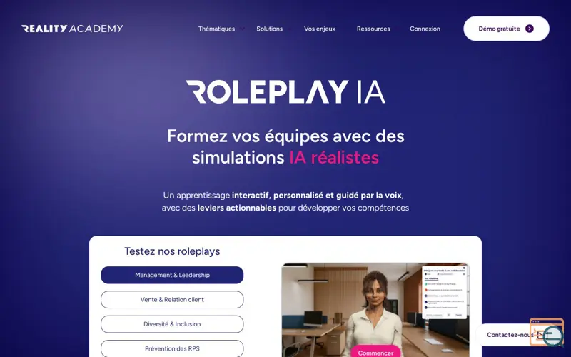 Screenshot of Roleplay IA