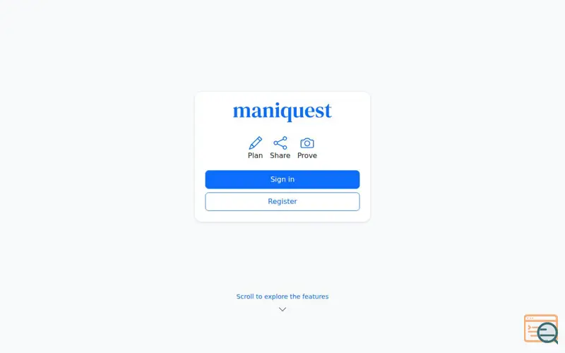 Screenshot of maniquest