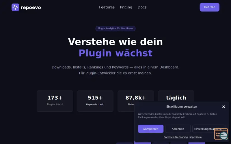 Screenshot of Repoevo
