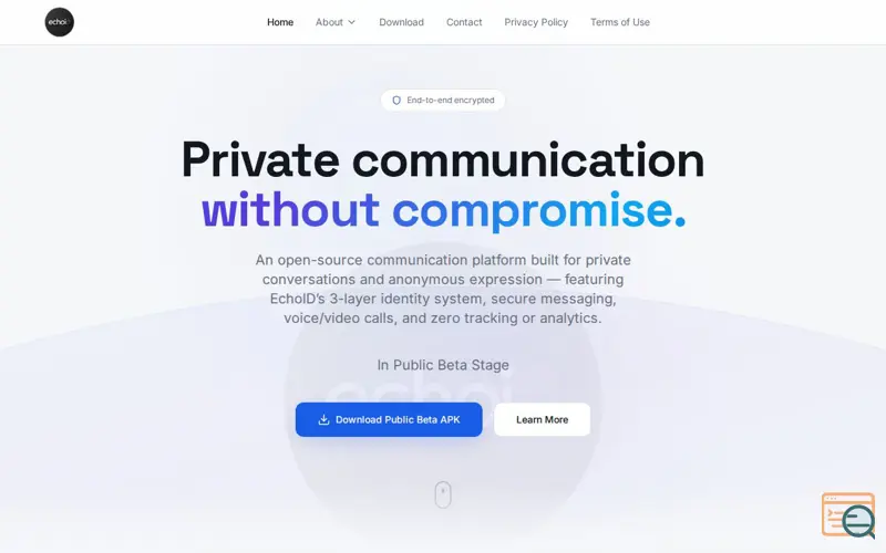Screenshot of EchoId