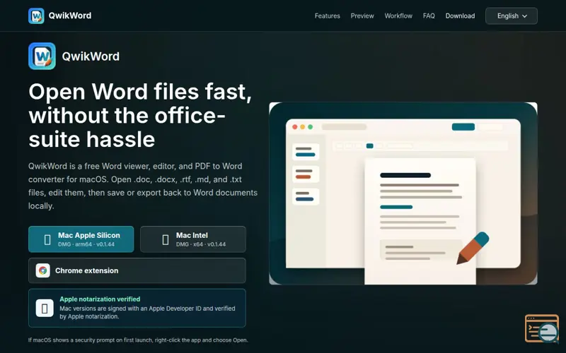 Screenshot of QwikWord