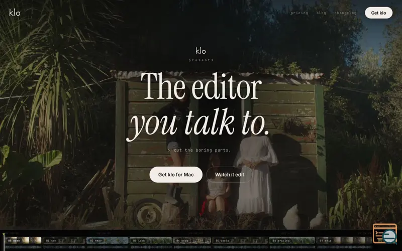 Screenshot of Klo