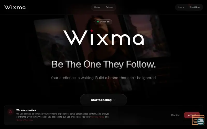 Screenshot of Wixma