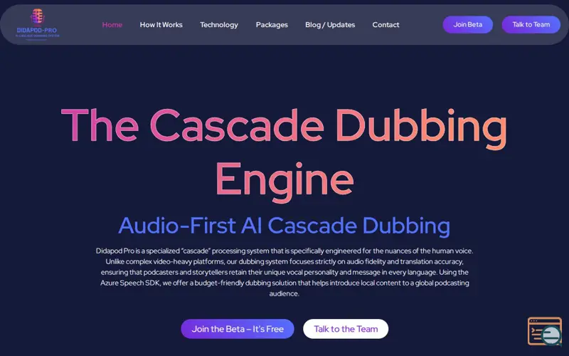 Screenshot of Didapod 