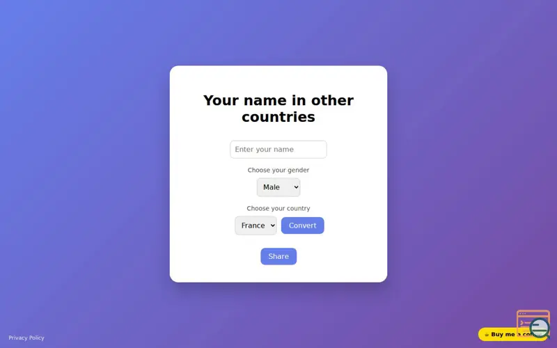 Screenshot of Name in other countries?