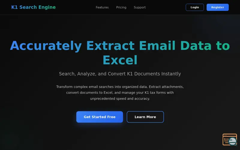 Screenshot of K1 Search Engine