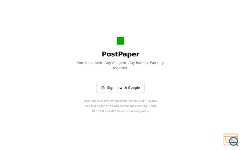 Screenshot of PostPaper