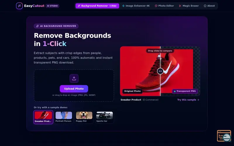 Screenshot of CutoutAI Studio