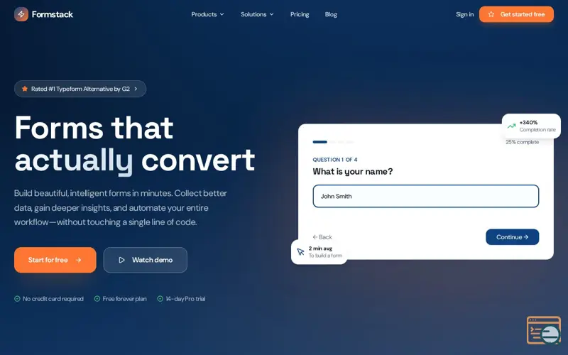Screenshot of SiteGPT, a launch using Blink