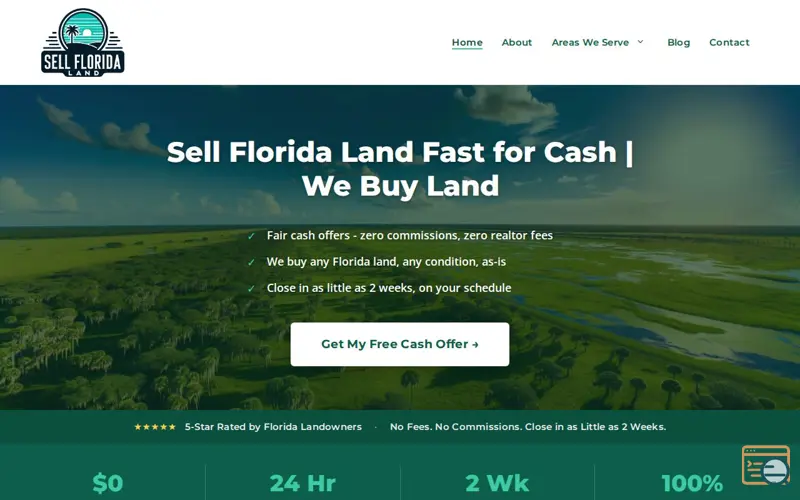 Screenshot of Sell Florida Land