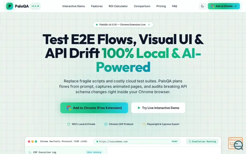 Screenshot of PaloQA