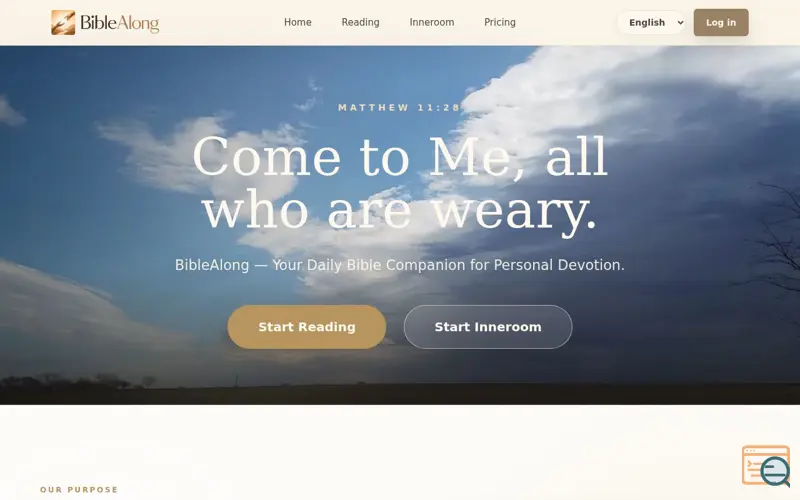 Screenshot of BibleAlong