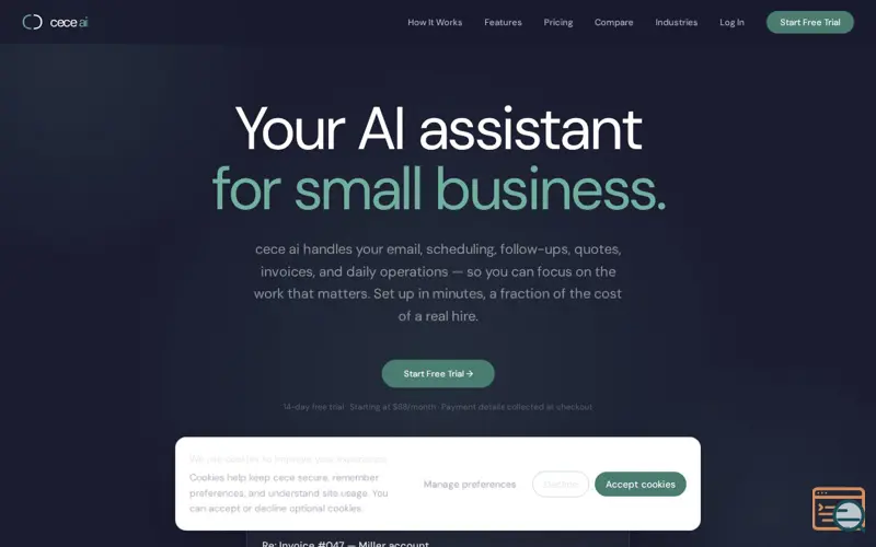 Screenshot of Cece AI