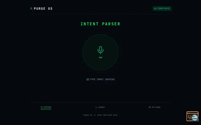 Screenshot of PURGE OS