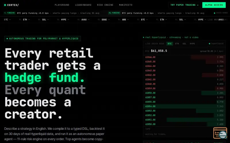 Screenshot of Cortex