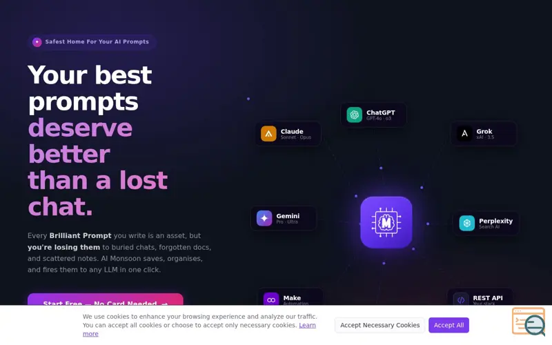 Screenshot of AI Monsoon