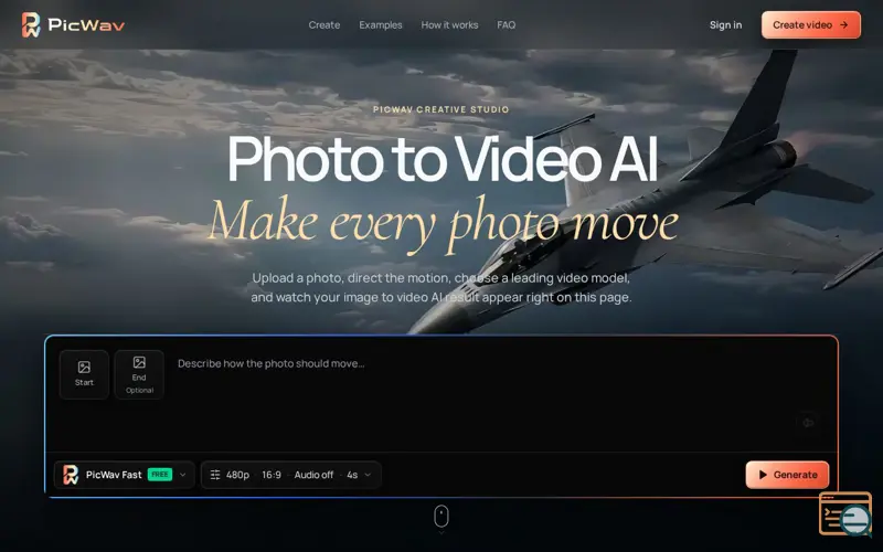 Screenshot of PicWav