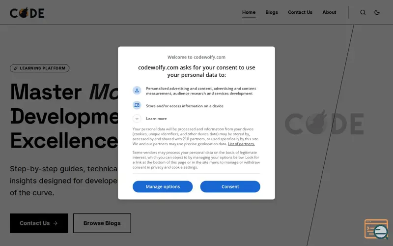 Screenshot of Codewolfy