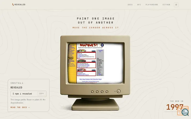 Screenshot of Revealed