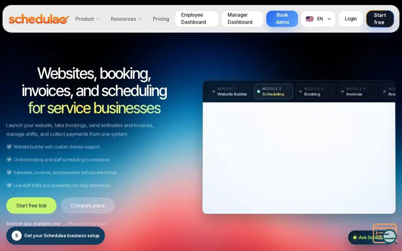 Screenshot of Schedulaa