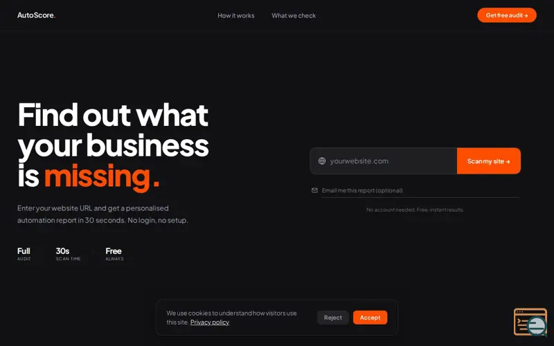 Screenshot of AutoScore