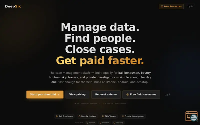 Screenshot of Deep Six