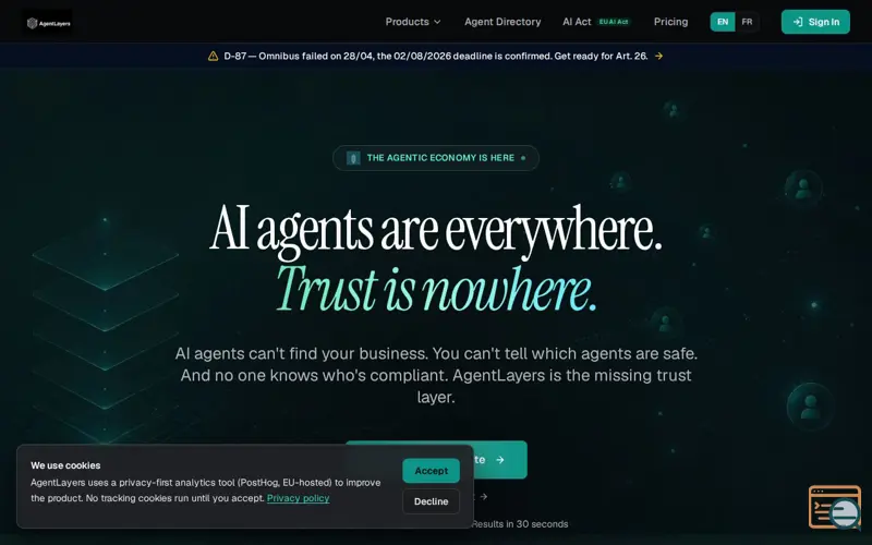 Screenshot of AgentLayers