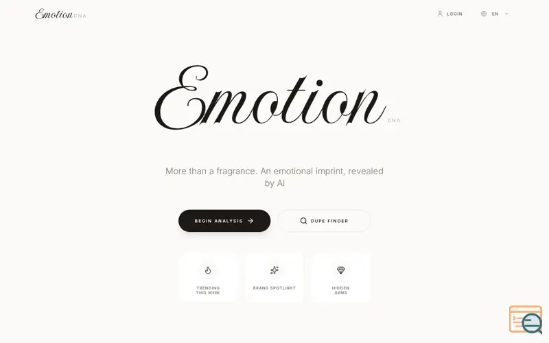 Screenshot of Emotion DNA