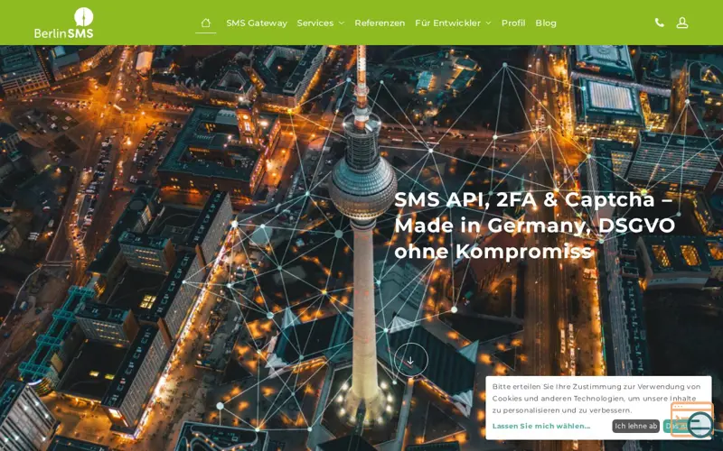 Screenshot of BerlinSMS