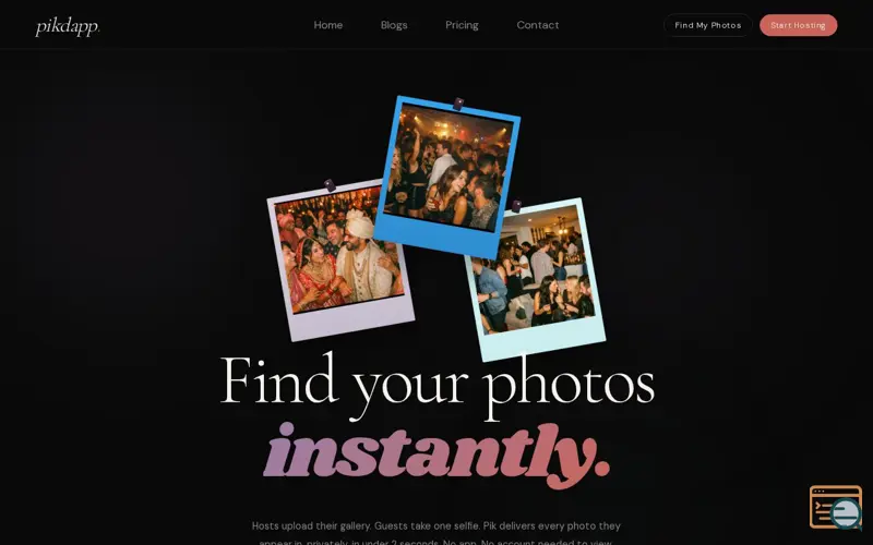 Screenshot of Pikdapp
