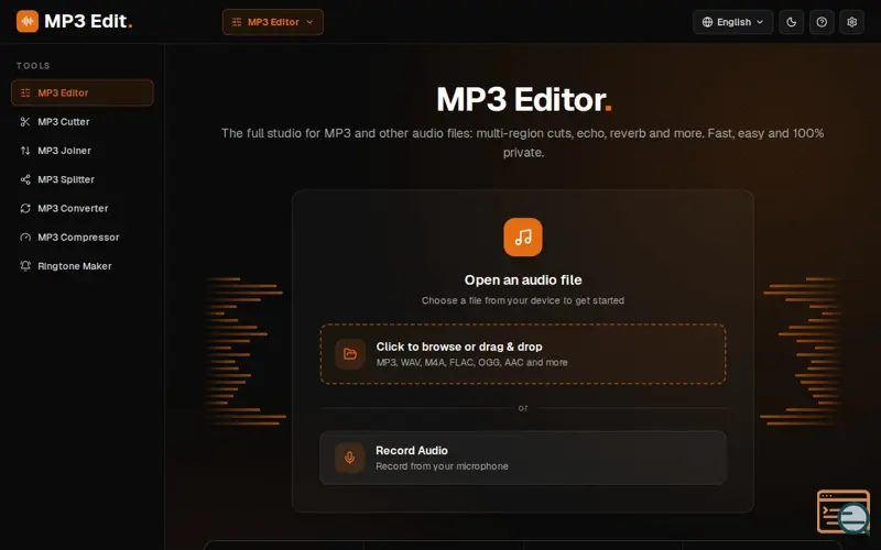 Screenshot of MP3 Edit