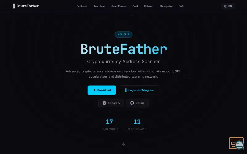 Screenshot of Cryptocurrency Address Scanner